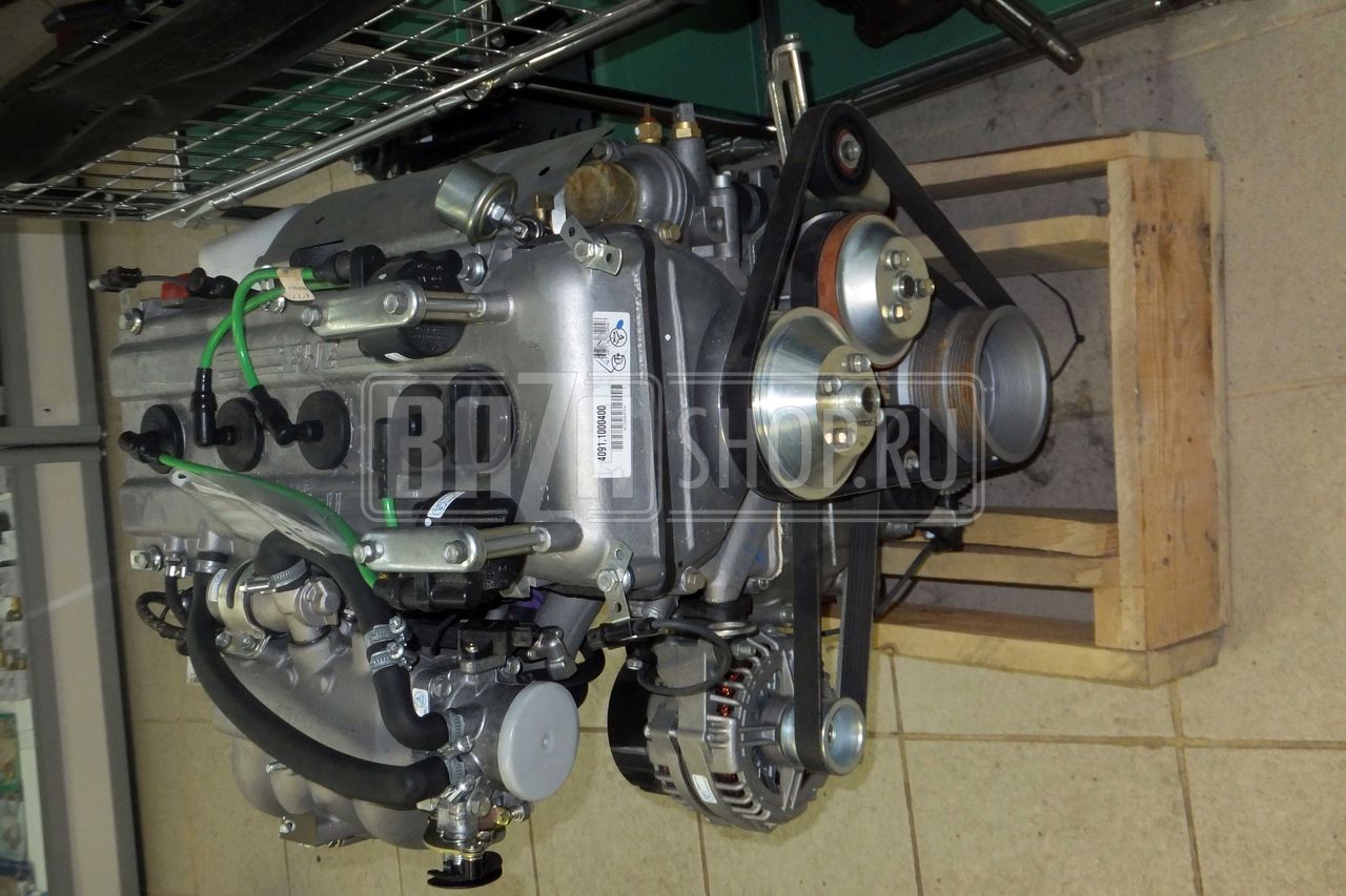Двигатель ЗМЗ-4091 АИ-92 УАЗ 452, Евро-3 (МИКАС 11, генератор 80А) ## / 4091.1000400